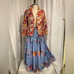 J CREW Madras Plaid Jacket